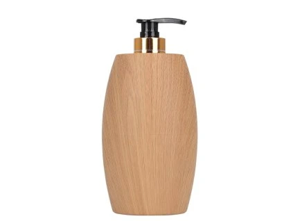 Scalda olio elettrico per massaggi con flacone da 300 ml, marrone chiaro