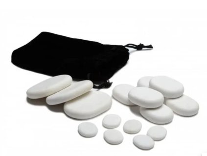 Set di 15 pezzi pietre di marmo per massaggi