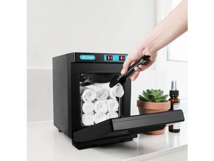 Scaldasalviette e scaldamani piccolo con sterilizzatore UV, 5 L, nero