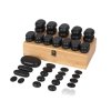 Set di 45 pietre laviche per massaggi