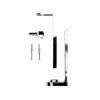 Supporto per dispenser a pompa da 380 ml e 480 ml, Cromo lucido
