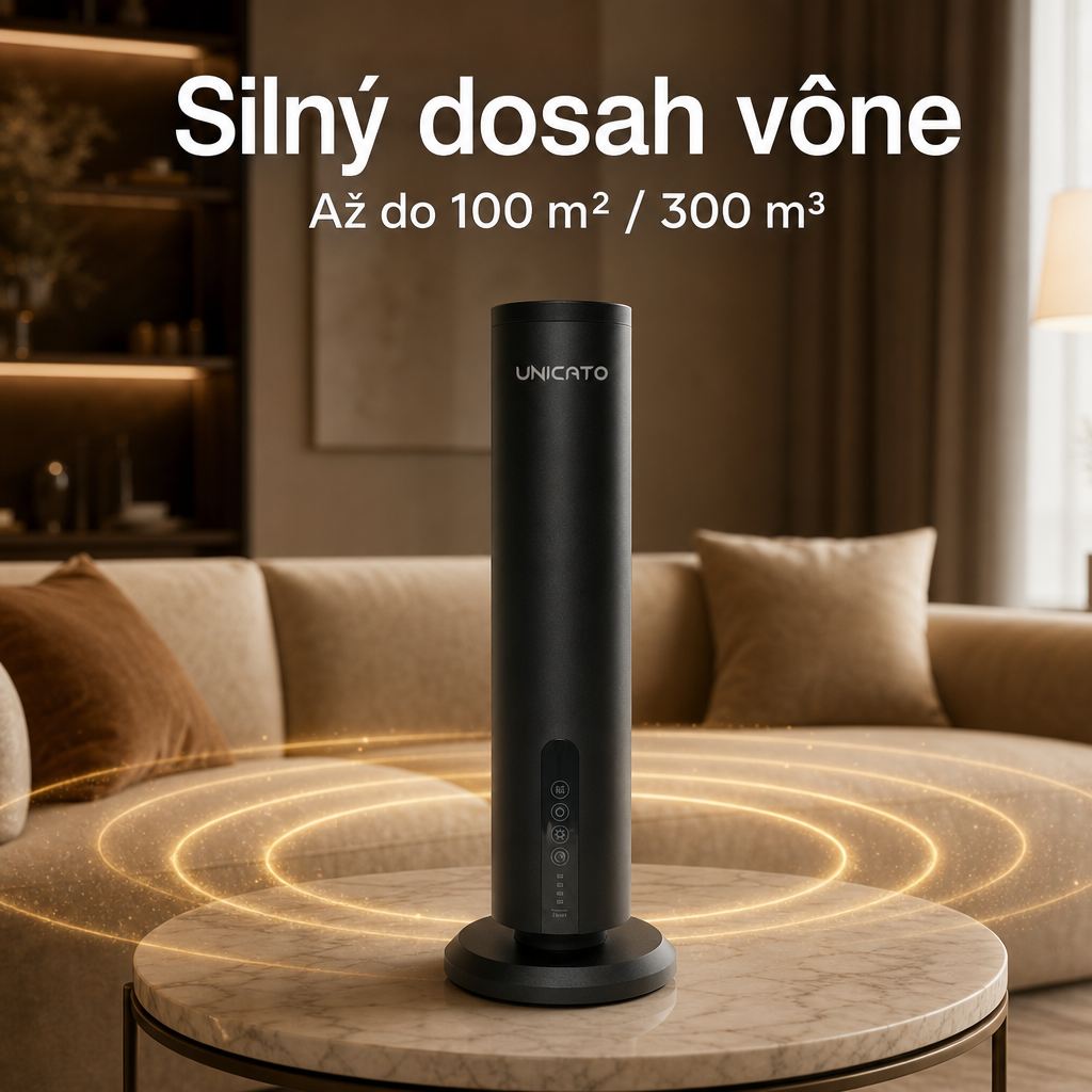 Dosah vône až do 100 m²