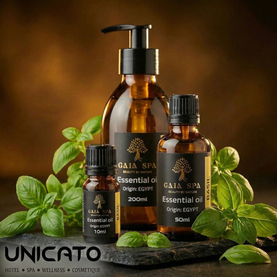 Esenciálny olej Bazalka GAIA SPA 10 ml, 50 ml a 200 ml