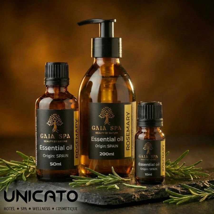 Esenciálny olej Rozmarín GAIA SPA 10 ml, 50 ml a 200 ml