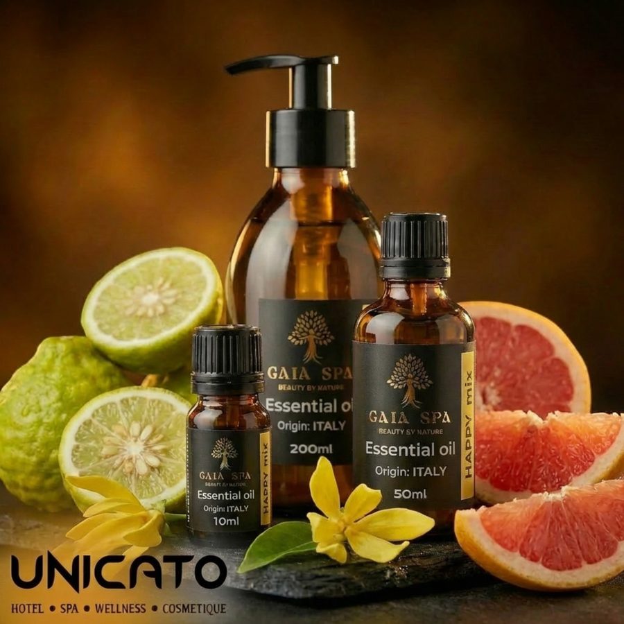 Zmes esenciálnych olejov Šťastie GAIA SPA 10 ml, 50 ml a 200 ml