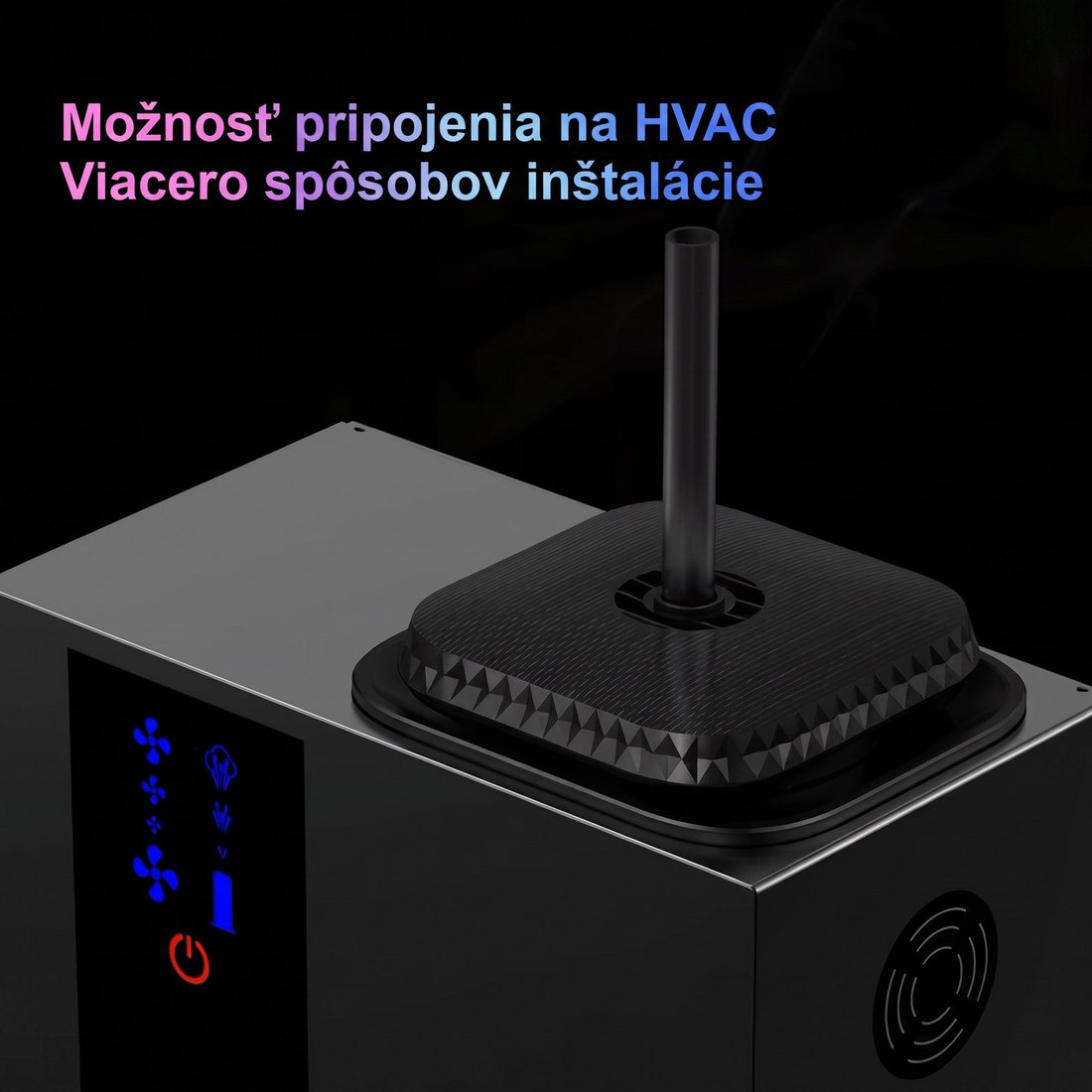 Difúzny kryt TORI A300 s pripojením rúrky na vzduchotechniku