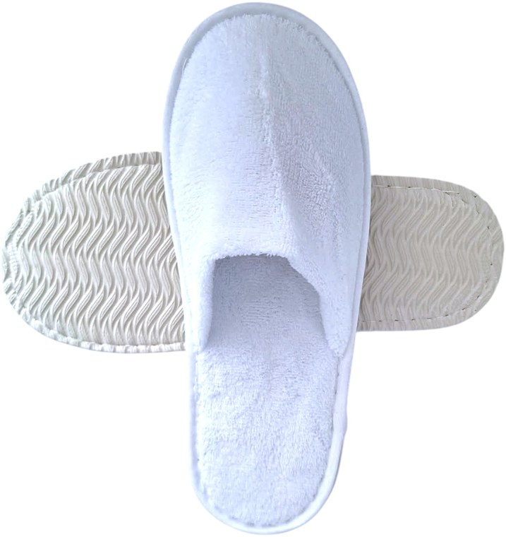 Papuče MINKY DELUXE SOLE sa zatvorenom špicom odozgo – prikaz logotipa
