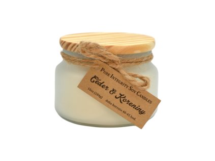 Vonná sójová sviečka CÉDER & KORENINY (WHITE CEDAR AND SPICE) 10 oz (284g)