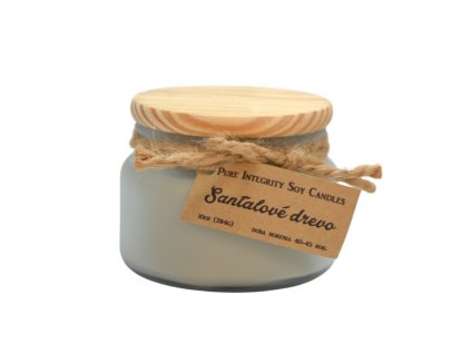 Vonná sójová sviečka SANTALOVÉ DREVO (SANTALWOOD AMBER) 10 oz (284g)
