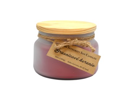 Vonná sójová sviečka BRUSNICOVÉ KORENIE (CRANBERRY SPICE) 10 oz (284g)