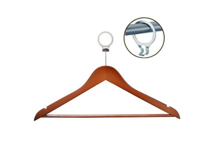 vešiak dreveny tmavy