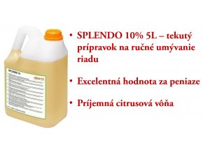 SPLENDO 10% 5L - tekutý prostriedok na ručné umývanie riadu