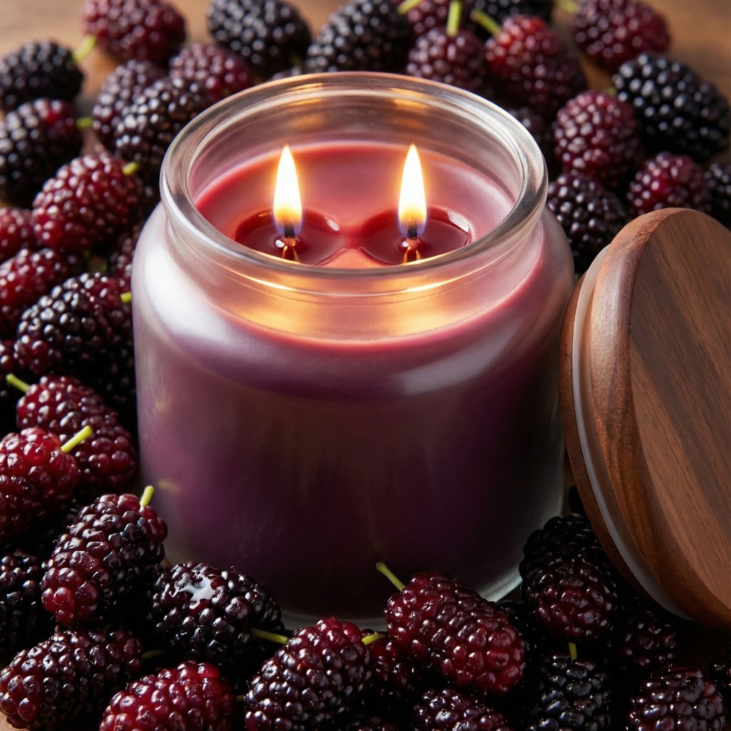 Pure Integrity USA Vonná sójová sviečka DIVOKÁ MALINA (MULBERRY) 16 oz (454g)