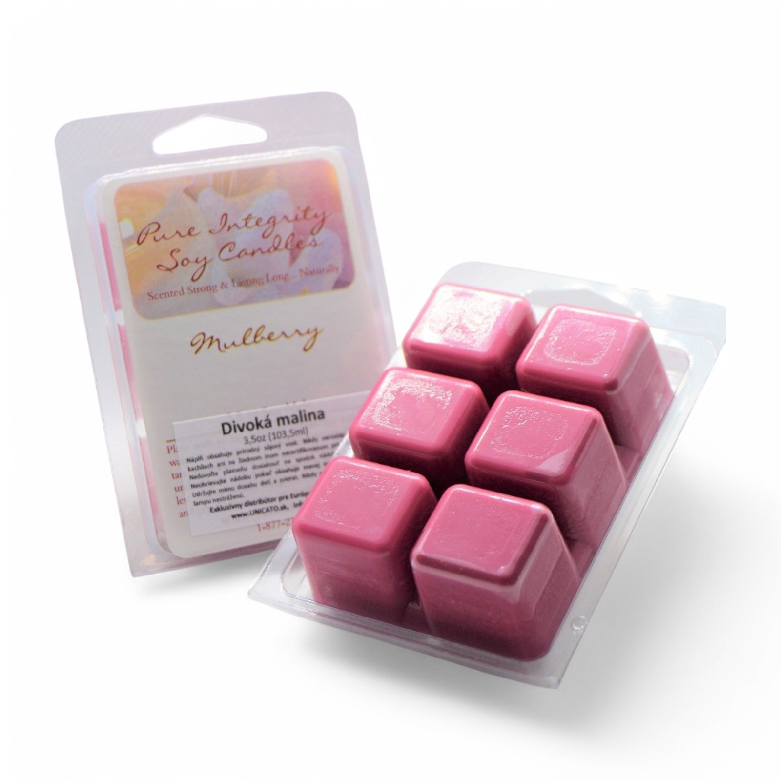 Pure Integrity USA Vonný sójový vosk DIVOKÁ MALINA 3,5oz (103g)