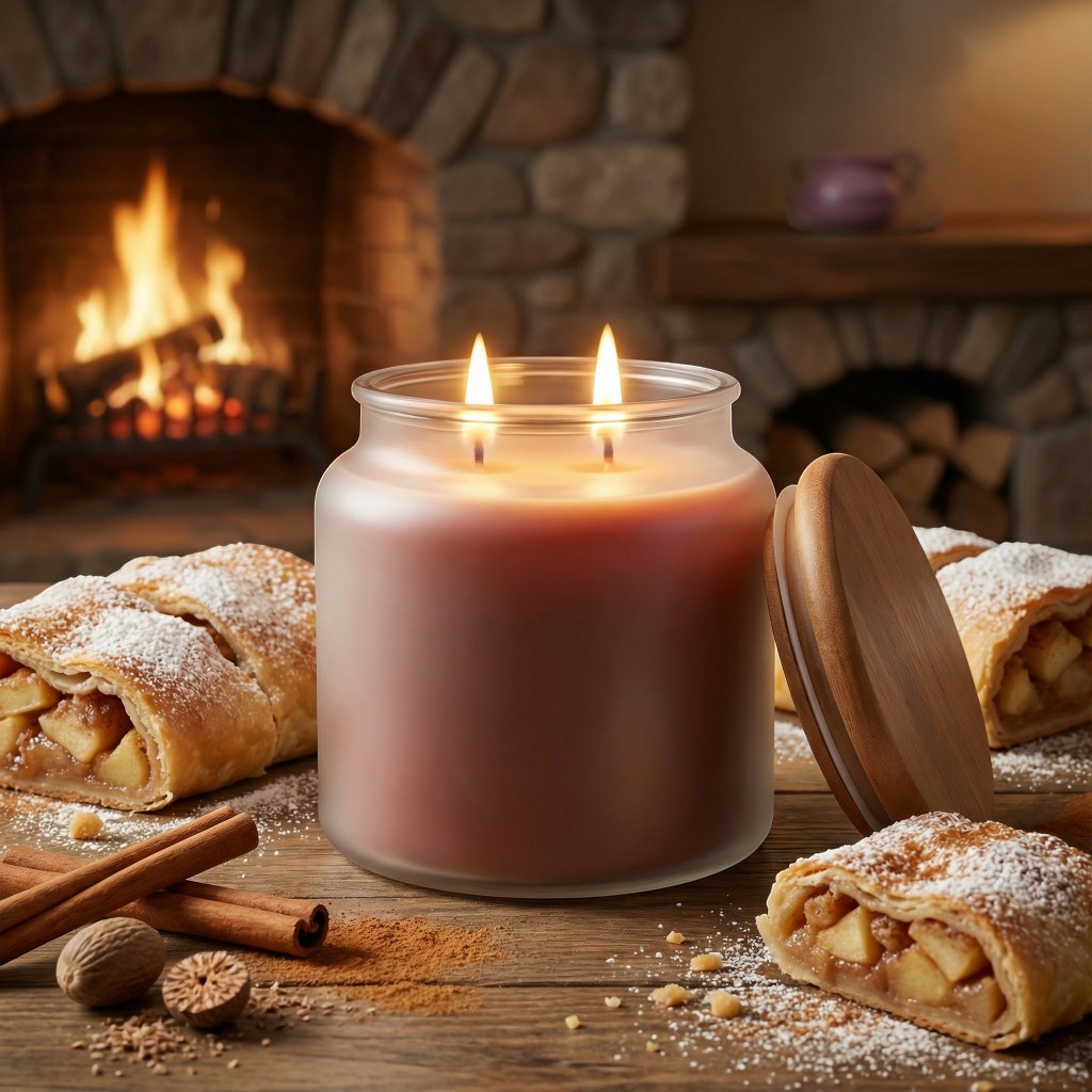Pure Integrity USA Vonná sójová sviečka JABLKOVÁ ŠTRÚDĽA (HOT APPLE STRUDEL) 16 oz (454g)