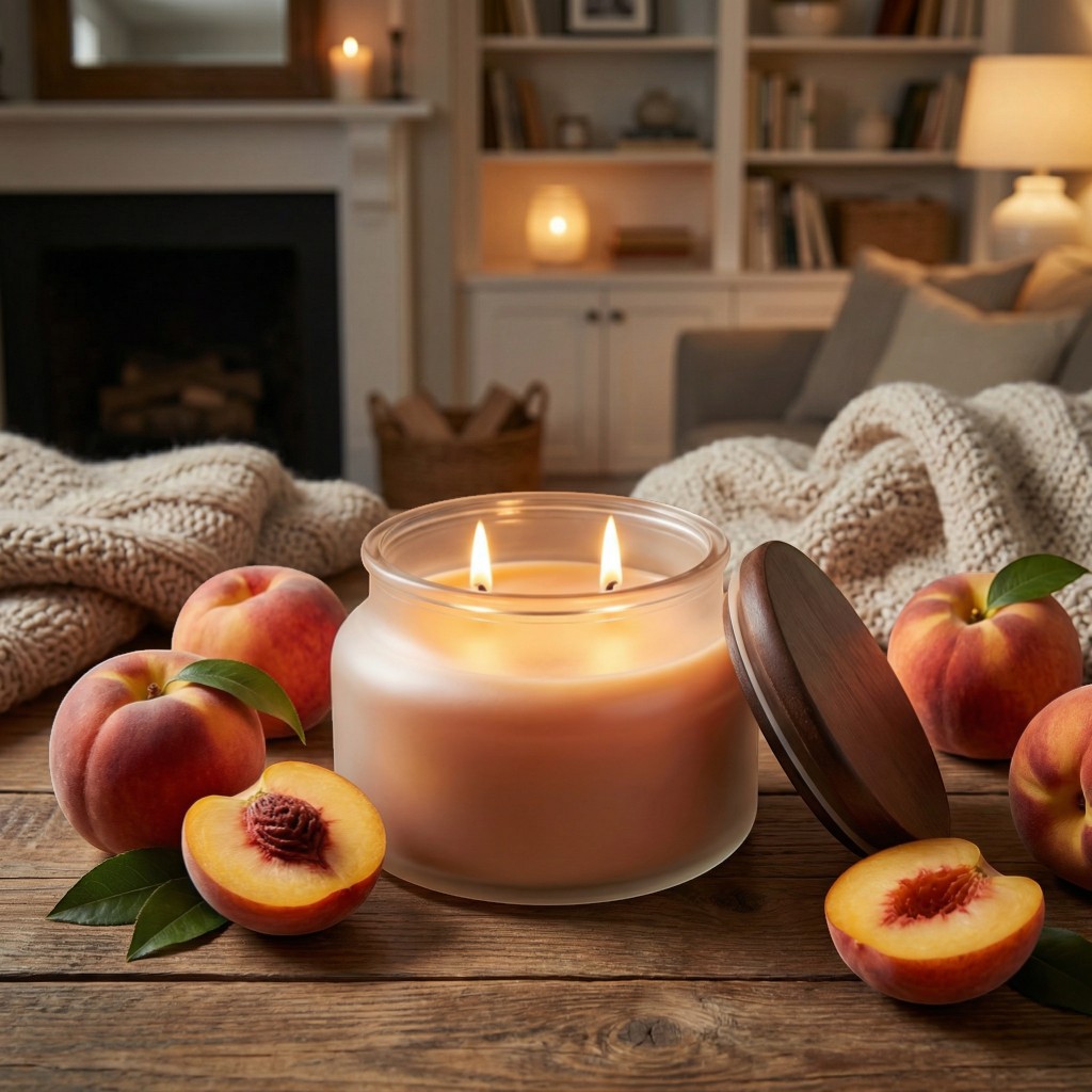 Pure Integrity USA Vonná sójová sviečka BROSKYŇA (PEACH) 10 oz (284g)