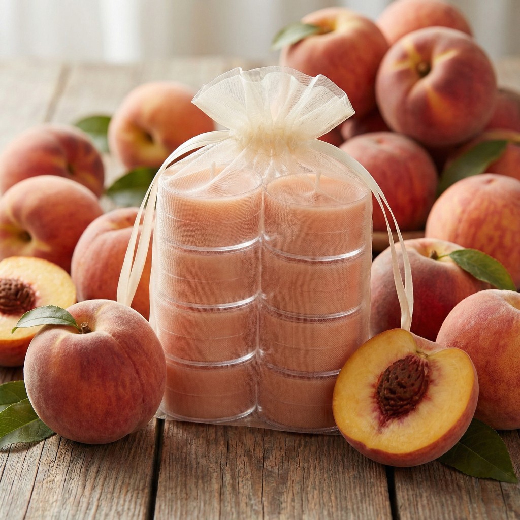 Pure Integrity USA Čajové sviečky BROSKYŇA (PEACH) 12ks