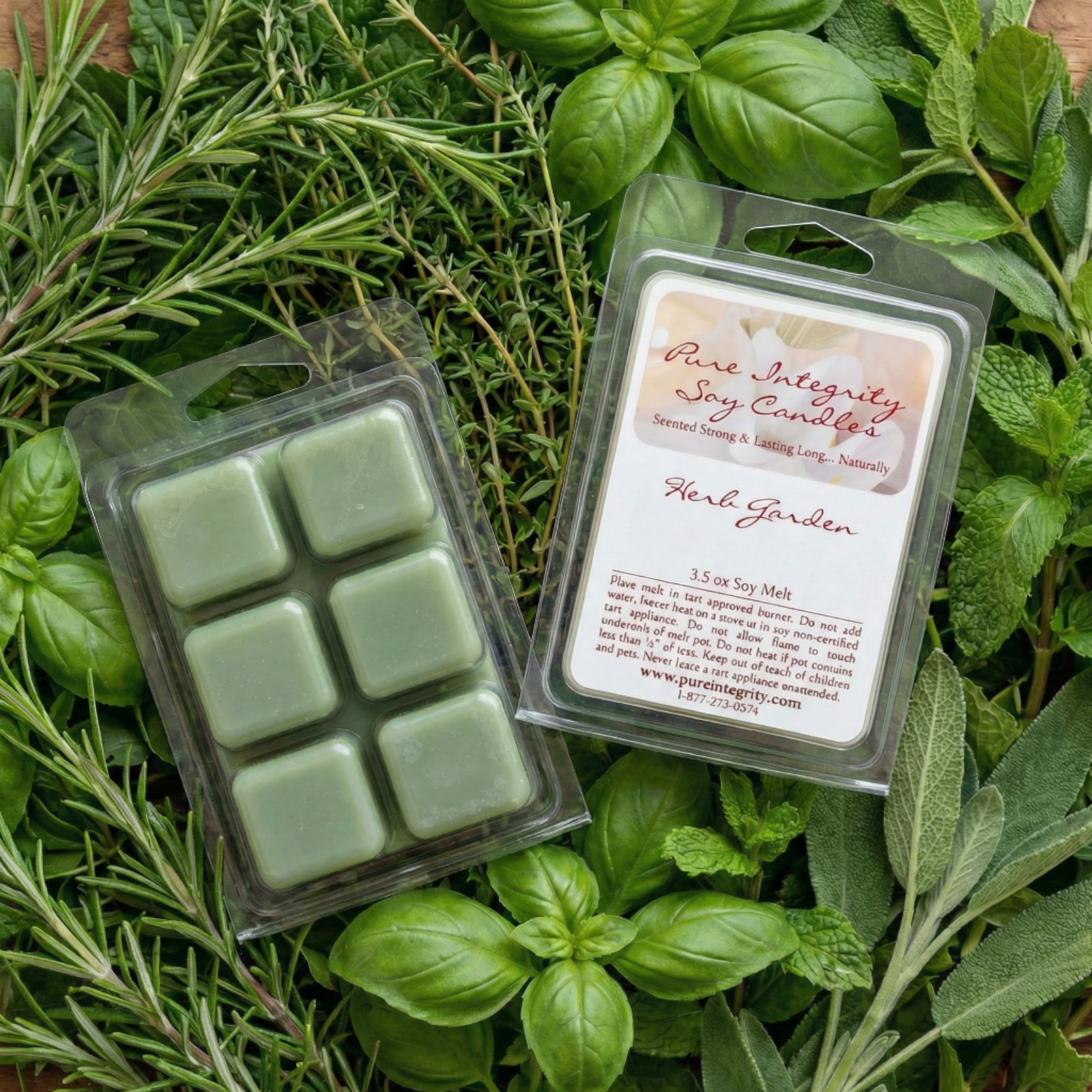 Pure Integrity USA Vonný sójový vosk  BYLINNÁ ZÁHRADA (HERB GARDEN) 3,5oz (103g)