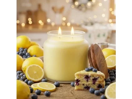 Citrónovo čučoriedkový koláč sójová sviečka 16oz