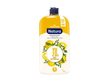 Tekuté mýdlo 900ml NATURA Yuzu a pomerančový květ (balení na doplňování)