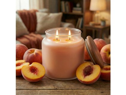 Duftende Sojakerze PFIRSICH (PEACH) 16 oz (454g)