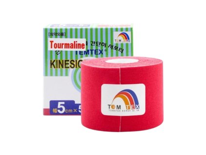 447 temtex kinesio tape tourmaline cervena tejpovaci paska 5cm x 5m Photoroom