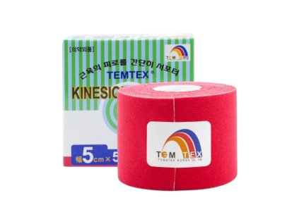 Tape rot 5cm x 5m Kinesio Tape Klassiker - TEMTEX