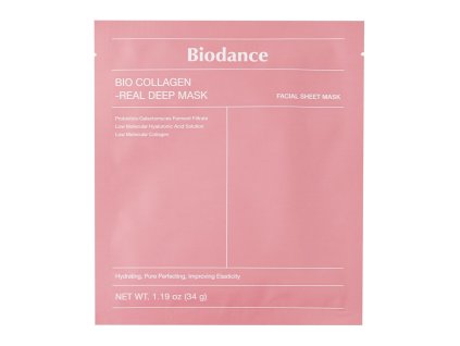slo pl Biodance Bio Collagen Real Deep Mask Spevnujuca platienkova maska s kolagenom 1 ks 34 g 21676 1