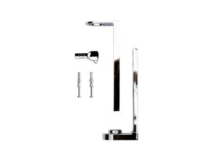 Halter für Pumpspender 380ml, 480ml, Glänzendes Chrom