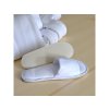 Hotel-Slipper HS7 VELOURS - OFFENE ZEHE, 29,5cm, weiß