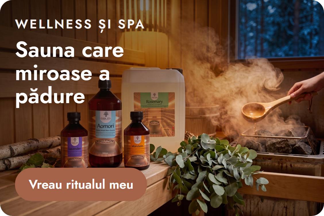 Sauna care miroase a pădure – wellness și spa
