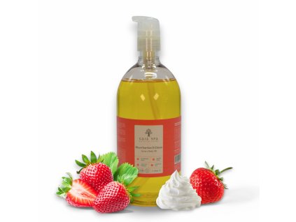 Ulei de masaj pentru corp cu căpșuni și cremă - GAIA SPA (Volum 100ml)