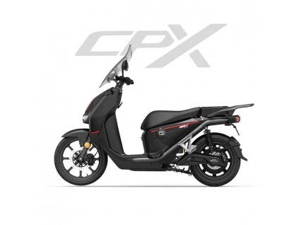 Elektrický skúter Vmoto Super Soco CPX  | Výkon 4,8 kW | Max. rýchlosť 105 km/h | Dojazd až 140 km | 16" predné koleso |
