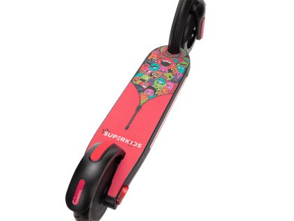 Detská elektrická kolobežka BLUETOUCH BT SUPERKIDS červená  | Výkon 120 W | Rýchlosť max. 15 km/h | Batéria 2,5 Ah | Hmotnosť len 8 kg | Svietiaci LED podvozok |