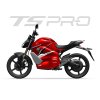 Vmoto Super Soco TS Street Hunter PRO – elektrický motocykl, výkon 5,2 kW červená
