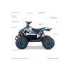 Detská elektrická štvorkolka LAMAX eFalcon ATV50M Blue  | Bezuhlíkový motor 1200 W | Rýchlosť až 33 km/h | Dojazd 30 km | Kompletne zmontované |