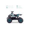 Dětská elektrická čtyřkolka LAMAX eFalcon ATV50M Blue  | Bezuhlíkový motor 1200 W | Rychlost až 33 km/h | Dojezd 30 km | Kompletně smontováno |