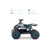 Detská elektrická štvorkolka LAMAX eFalcon ATV50M Blue  | Bezuhlíkový motor 1200 W | Rýchlosť až 33 km/h | Dojazd 30 km | Kompletne zmontované |