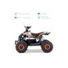 Dětská elektrická čtyřkolka LAMAX eFalcon ATV50M Orange  | Bezpečný omezovač rychlosti | Tichý a ekologický chod | Kotoučové brzdy | Oranžová barva |