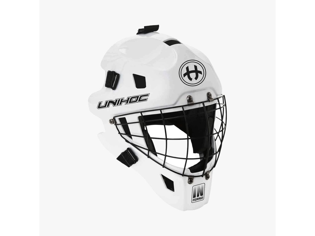 Maska Unihoc Inferno 44 White (Velikost Univerzální)