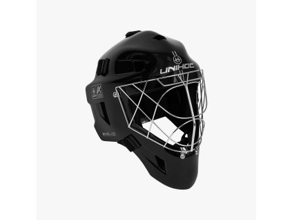 Maska Unihoc Alpha Prime Evolab Black/Silver (Velikost Univerzální)