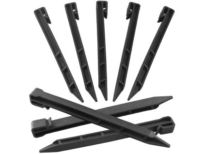 Erdnägel für Rasenkante DECOR – Schwarz, Packung 40 Stück, Länge 24,5 cm