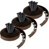 Rasenkante Kunststoff SMART – Braun, Höhe 5 cm, Länge 10–30 m (Spar-Sets)