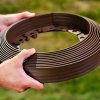 Rasenkante Kunststoff SMART – Braun, Höhe 5 cm, Länge 10–30 m (Spar-Sets)
