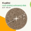 Ochranný disk z bio ovčí vlny – hnědá barva, průměr 21–40 cm (sada 5 ks)