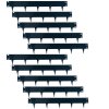 Metall-Rasenkante mit Erdspießen - Anthrazit, Höhe 18,5 cm, Länge 5–10 m (5–10 Stück)