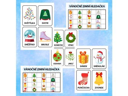 Vánočně zimní hledačka
