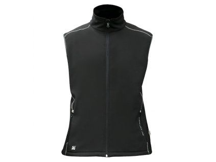 Panska vesta RVC Softshell Lite cierno siva