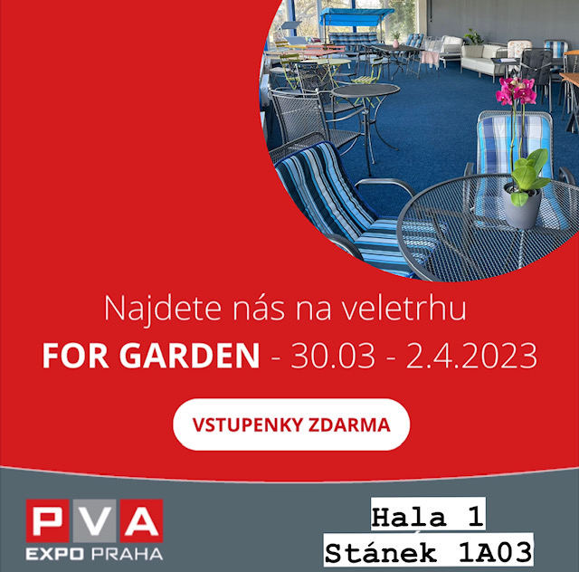 Navštivte nás na veletrhu For Garden
