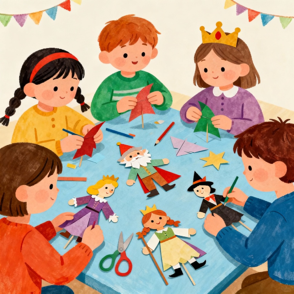 Šablony na stínové divadlo - DIY návod s pohádkou k vytisknutí